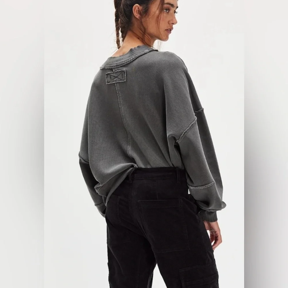 NWT FREE PEOPLE WE THE FREE HI-LO PULLOVER - Picture 2 of 2